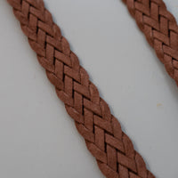 ALBERTO LUTI/Suede Mesh Belt/Brown