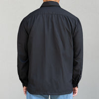 WEARLNESS/Double Pocket Wool Shirt/Black