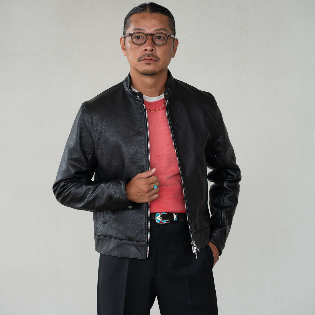 BERWICH/LUCANO LONG/Wool Blend Black