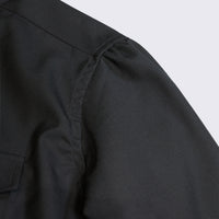 WEARLNESS/Double Pocket Wool Shirt/Black