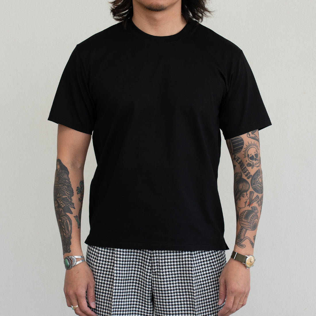 WEARLNESS/Fulfilled Dress T-shirts/ Black