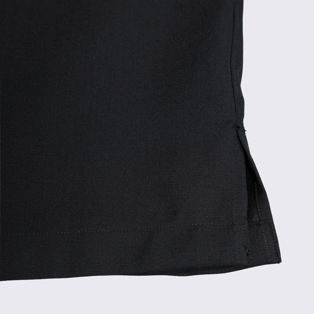 WEARLNESS/Double Pocket Wool Shirt/Black