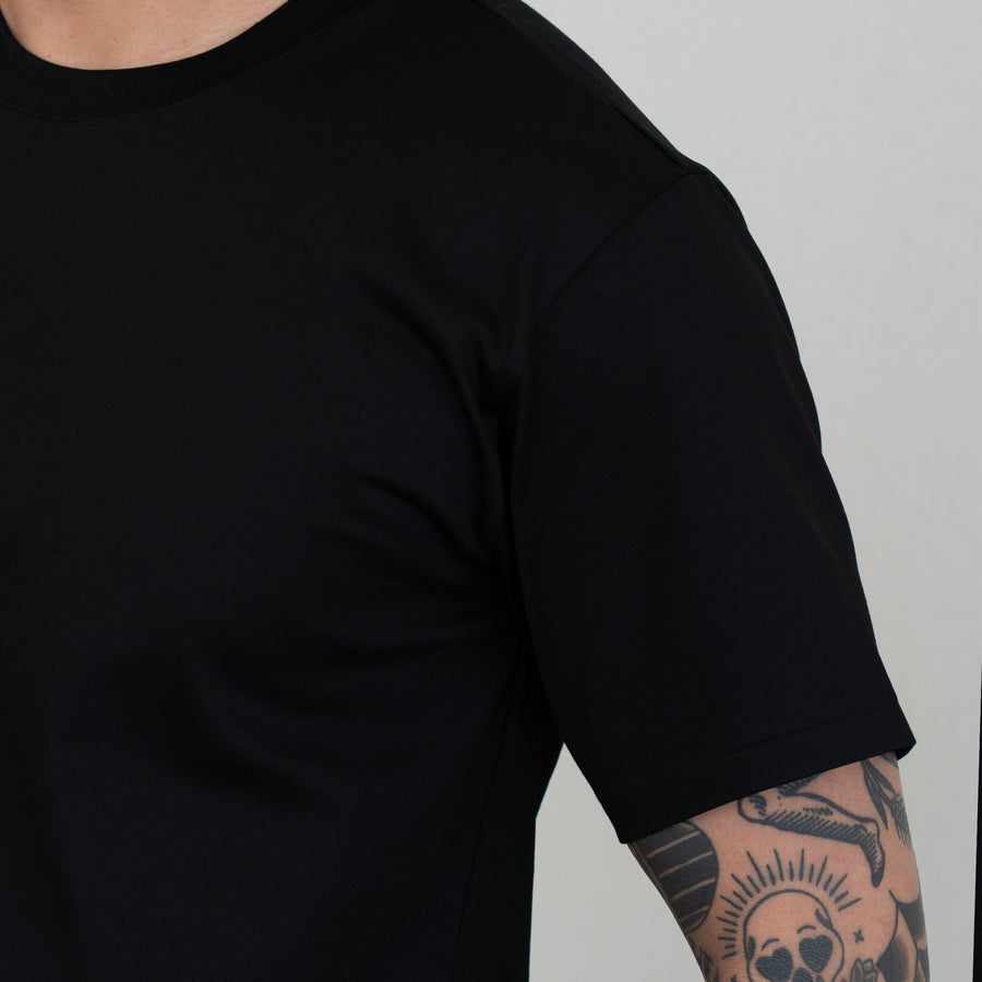 WEARLNESS/Fulfilled Dress T-shirts/ Black