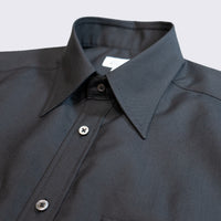 WEARLNESS/Double Pocket Wool Shirt/Black