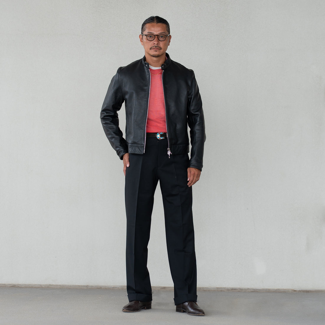 BERWICH/LUCANO LONG/Wool Blend Black