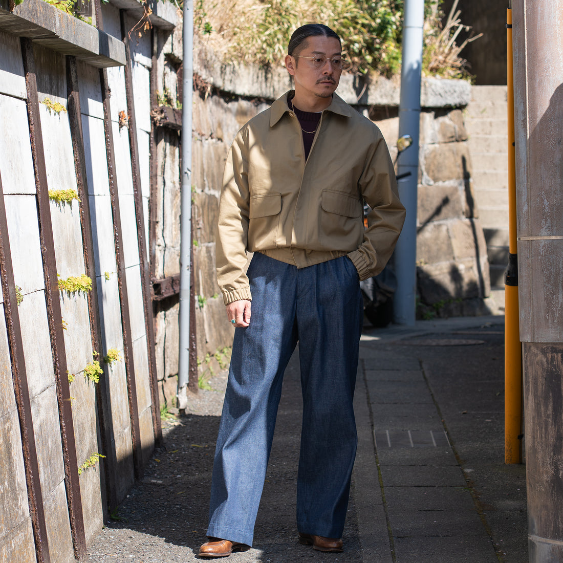 DOWNTOEARTH/Zip-up Fright Jacket