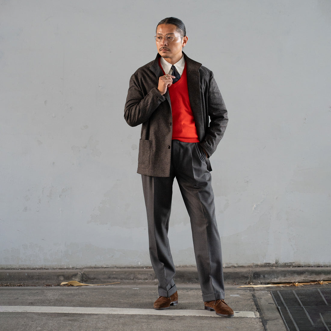 BOGLIOLI/Cover All Jacket/Brown
