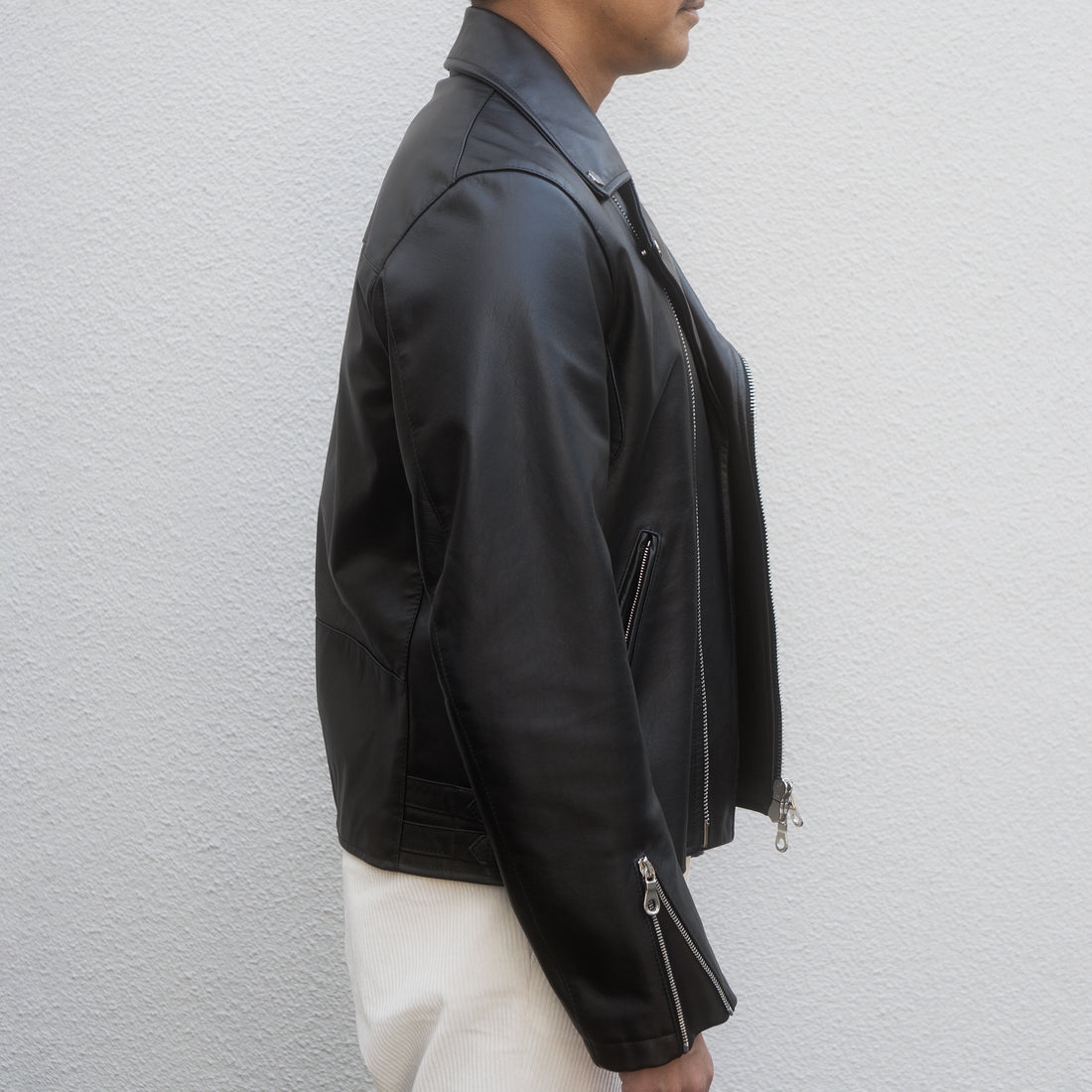 CINQUANTA/Exclusive Leather Riders Jacket