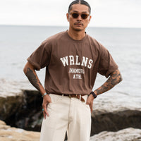 WEARLNESS Athletic Club T-shirts/Brown