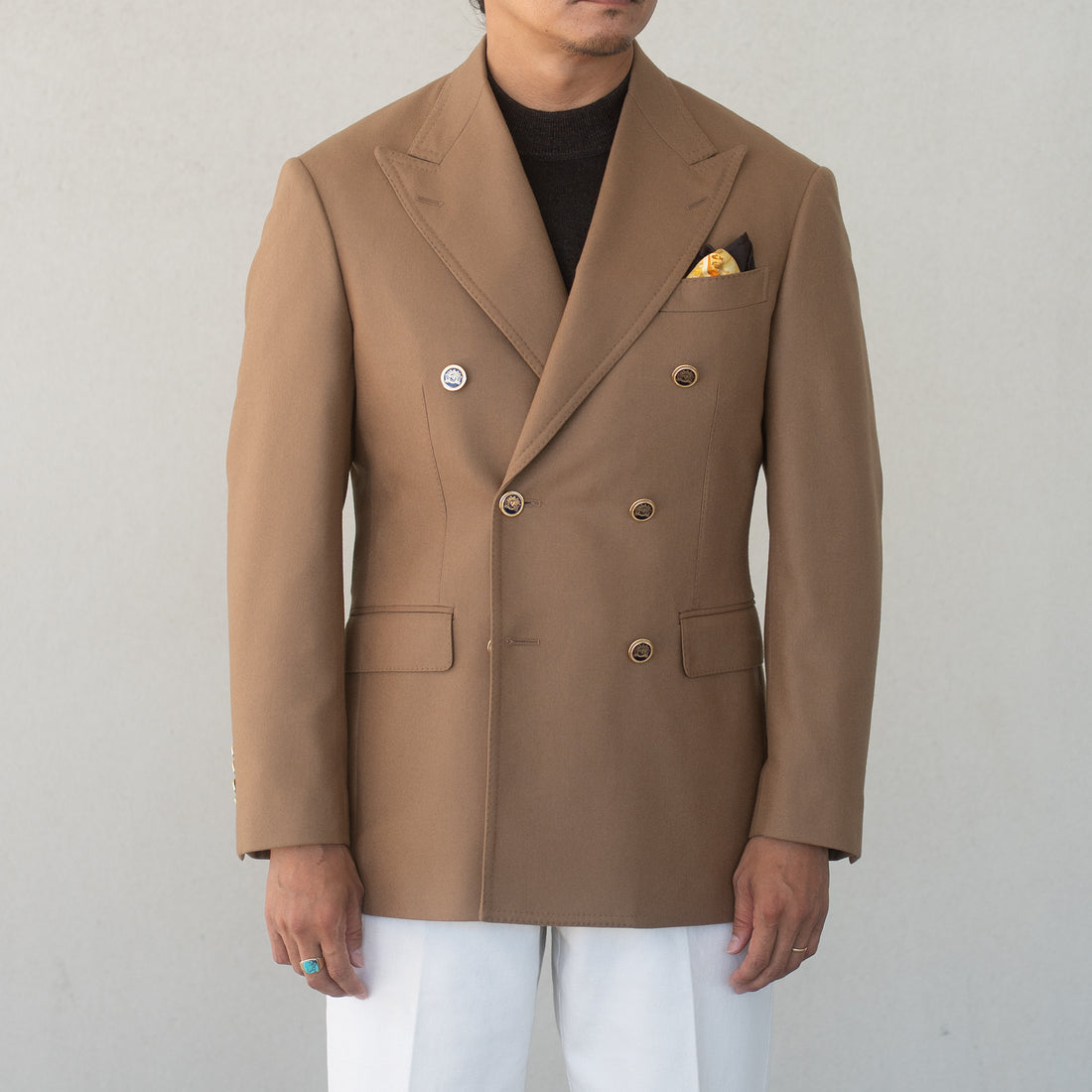 WEARLNESS/Camel Flannel Blazer/V.B.C. FLANNEL