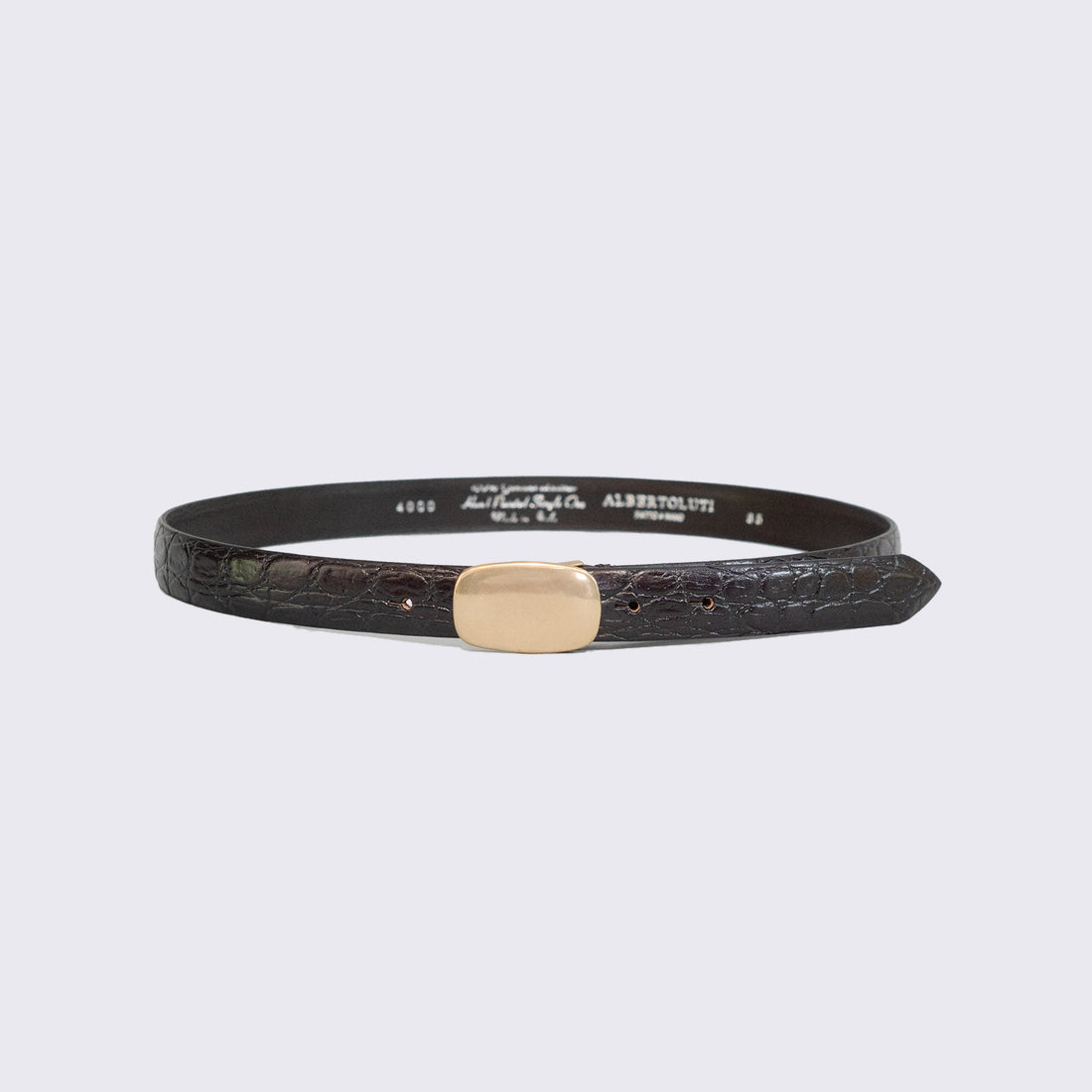 ALBERTO LUTI/ Belt/Dark Brown
