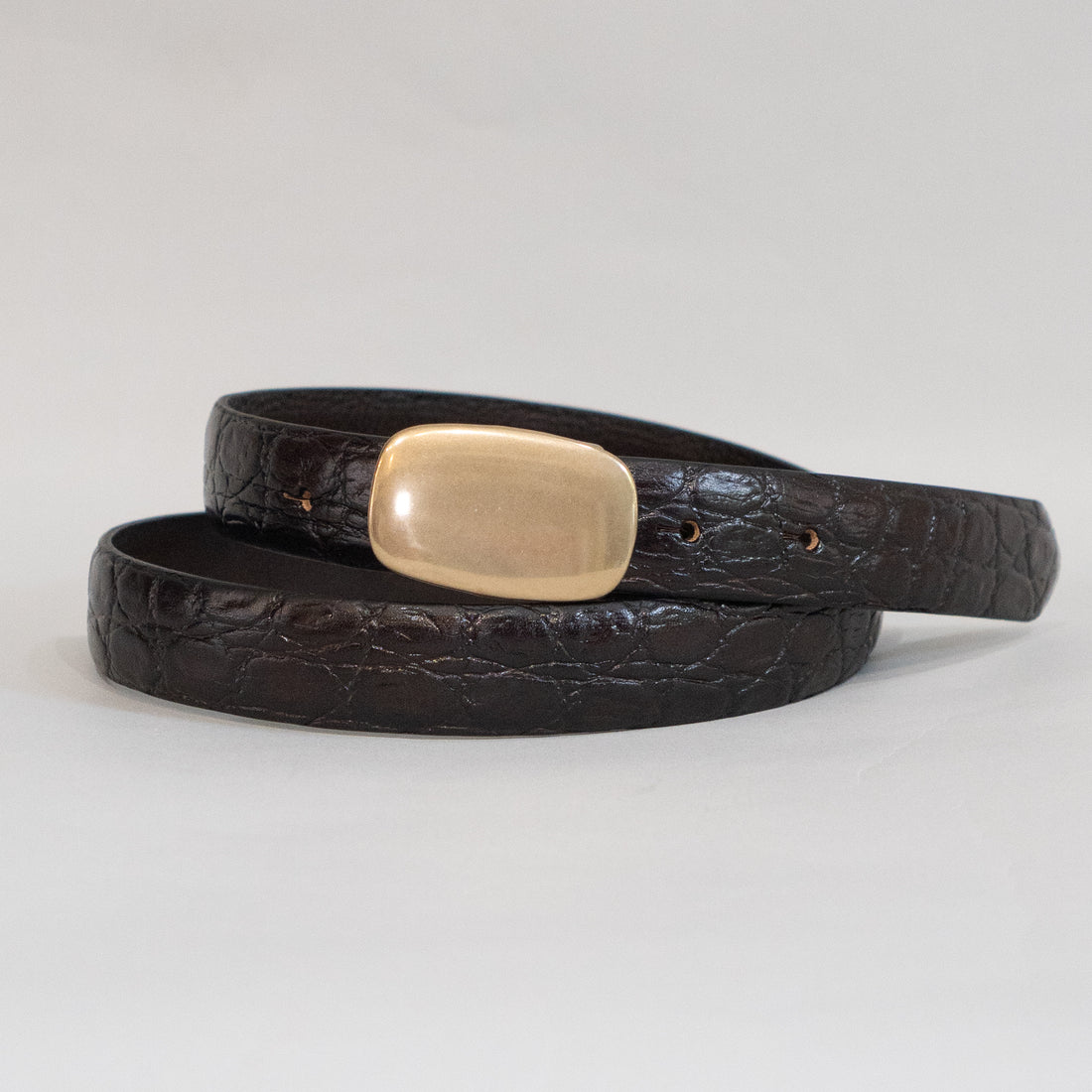 ALBERTO LUTI/ Belt/Dark Brown