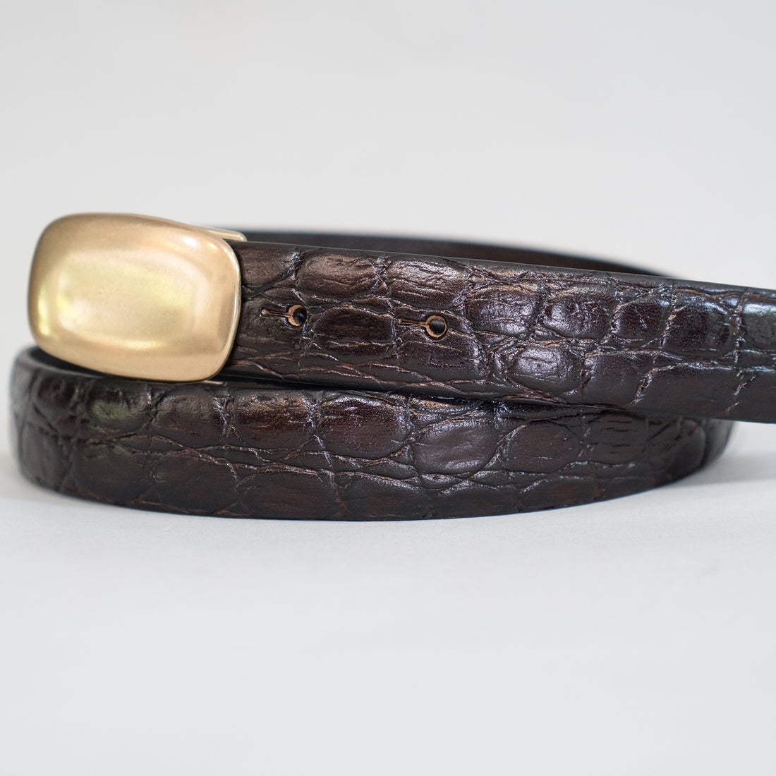 ALBERTO LUTI/ Belt/Dark Brown