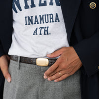 ALBERTO LUTI/ Belt/Dark Brown