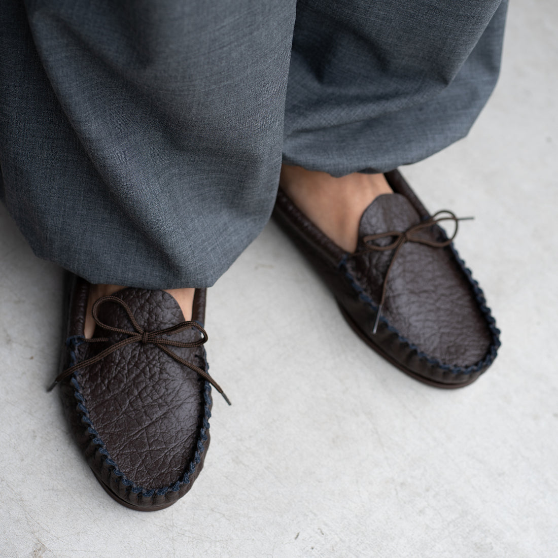 LLOYD FOOTWEAR/BRITISH MOCCASINS/Grain Dark Brown