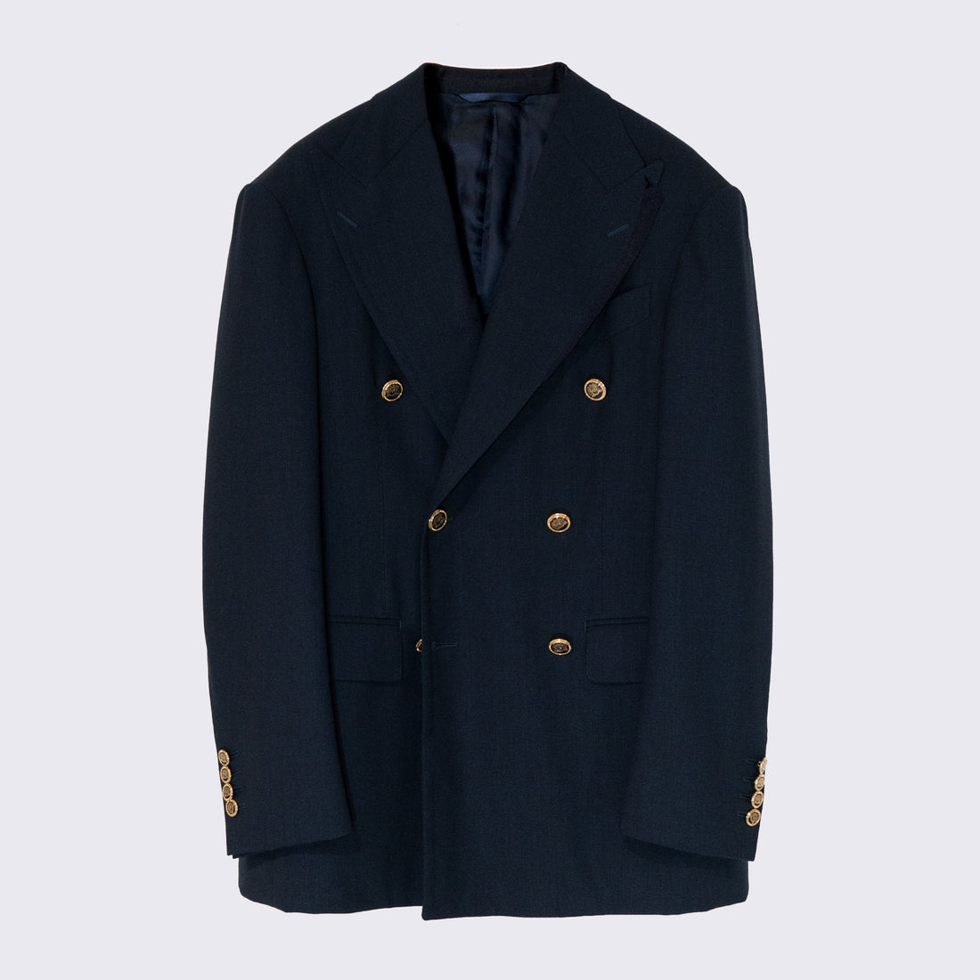 WEARLNESS/Classic Navy Blazer/ V.B.C TRADITIONAL WORSTED 21μ