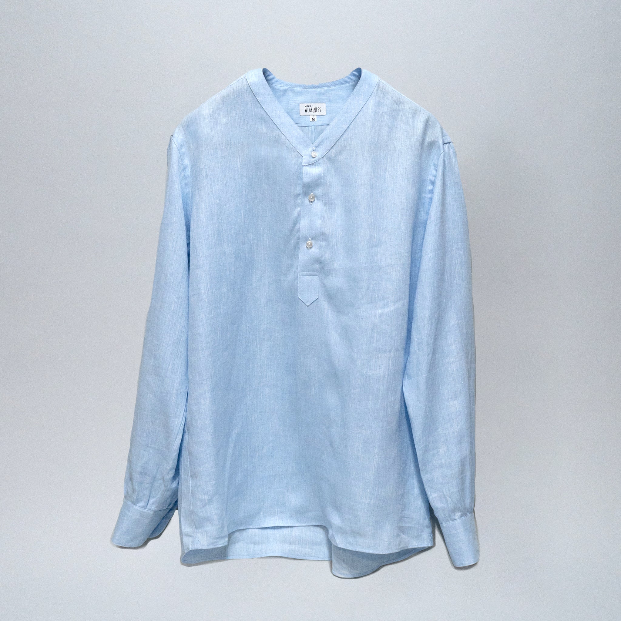 【新品未使用】WEARLNESS Linen Sleeping Shirts WEARLNESS/Linen Sleeping Shirts/Blue