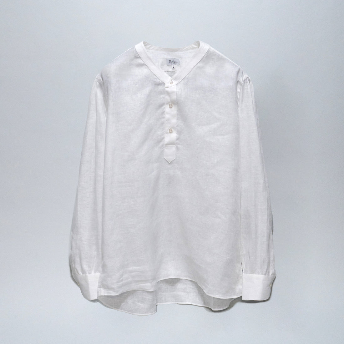 【先行販売】WEARLNESS/Linen Sleeping Shirts/White