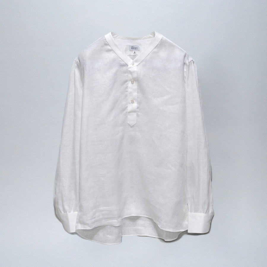 【先行販売】WEARLNESS/Linen Sleeping Shirts/White