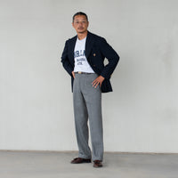 BERWICH/LUCANO LONG/High twist Wool Grey