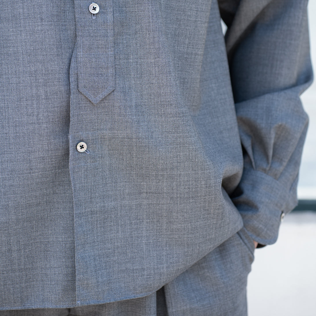 LA FAVOLA/BIG SHIRTS/Medium Gray