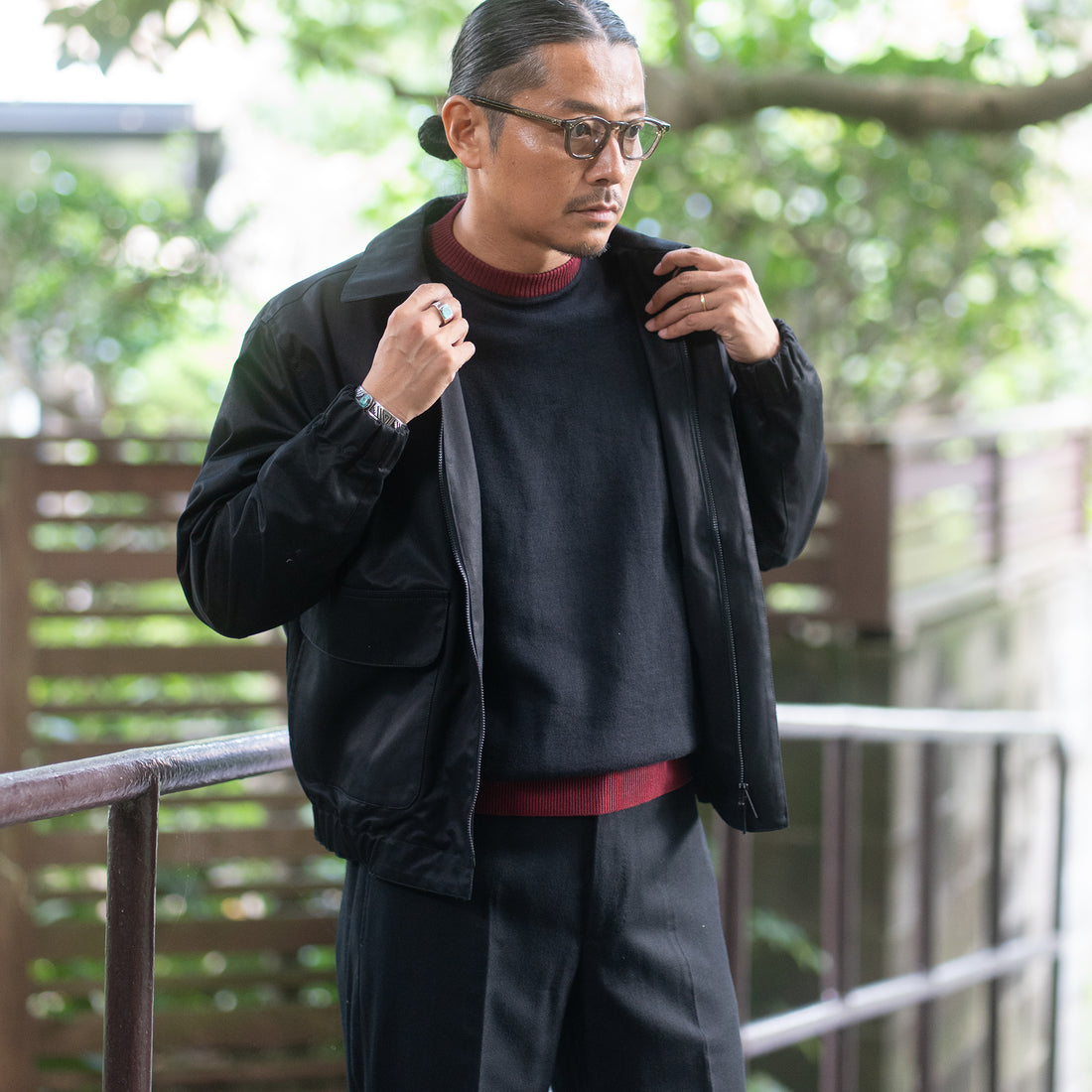 KANELL INDUSTRIEL/LE B-A-BA Bicolor Cotton Knit/Black