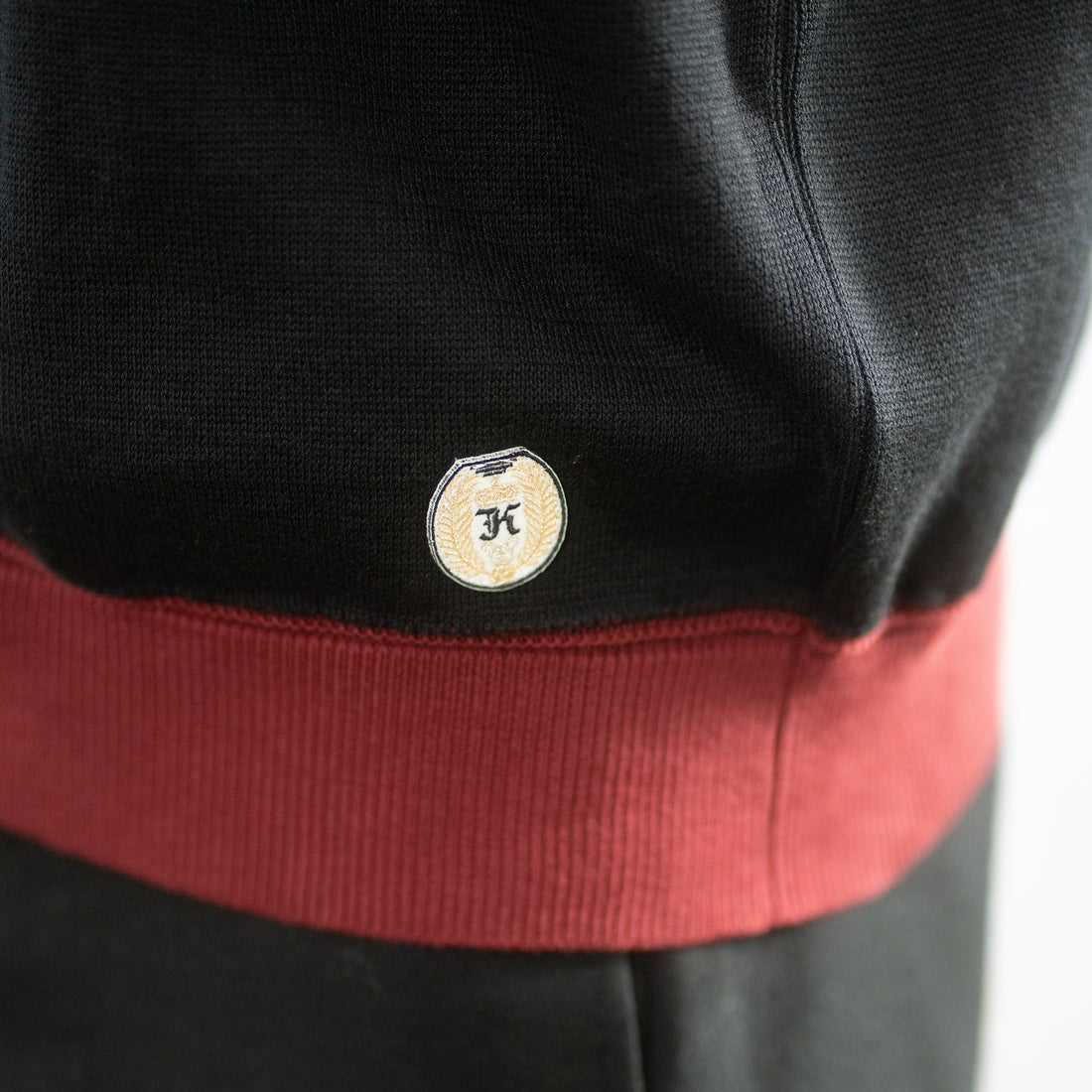KANELL INDUSTRIEL/LE B-A-BA Bicolor Cotton Knit/Black