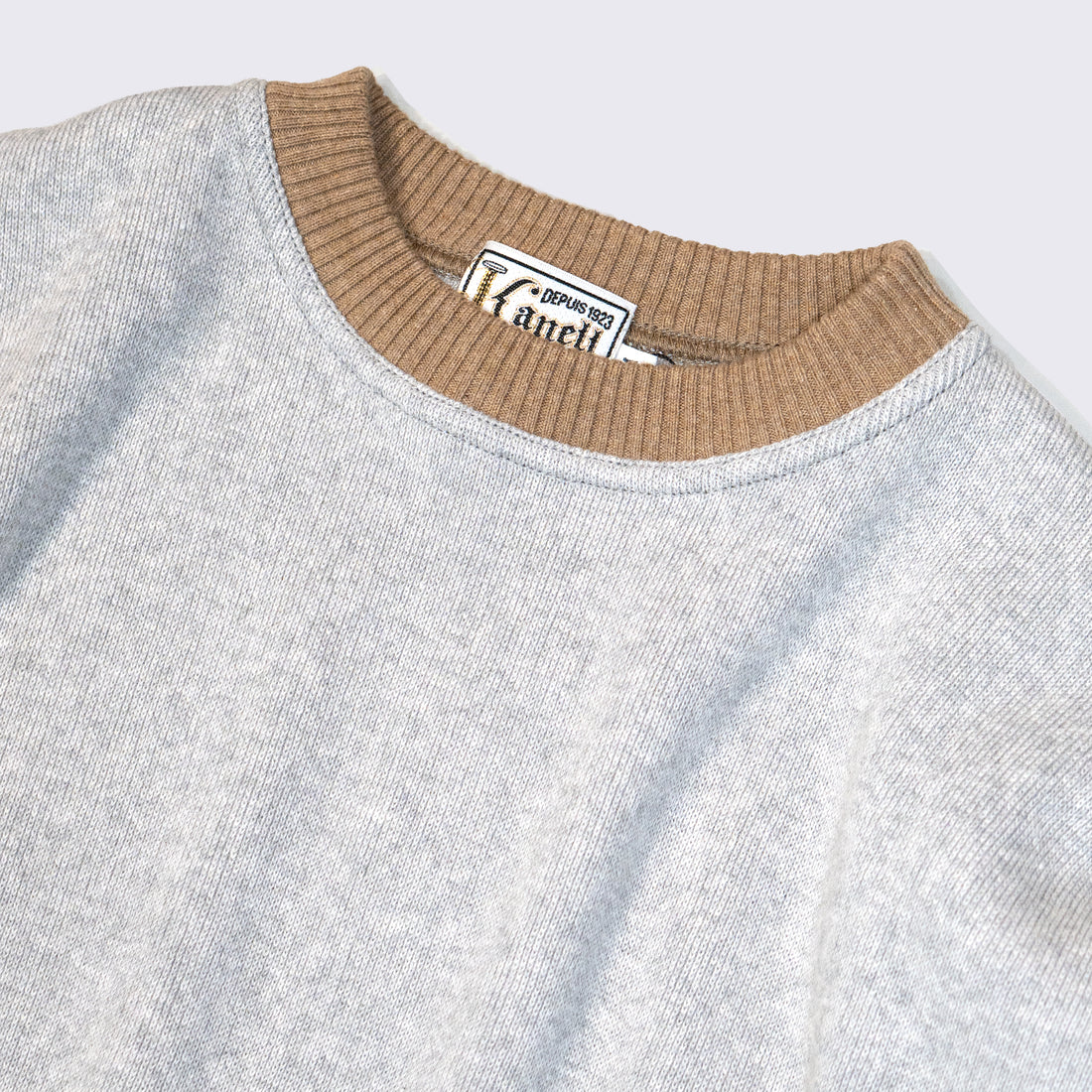 KANELL INDUSTRIEL/LE B-A-BA Bicolor Cotton Knit/Gray
