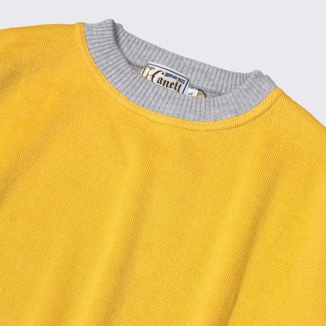 KANELL INDUSTRIEL/LE B-A-BA Bicolor Cotton Knit/Yellow