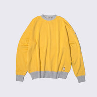 KANELL LE B-A-BA Bicolor Cotton Knit イエロー×グレー