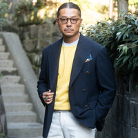 KANELL INDUSTRIEL/LE B-A-BA Bicolor Cotton Knit/Yellow