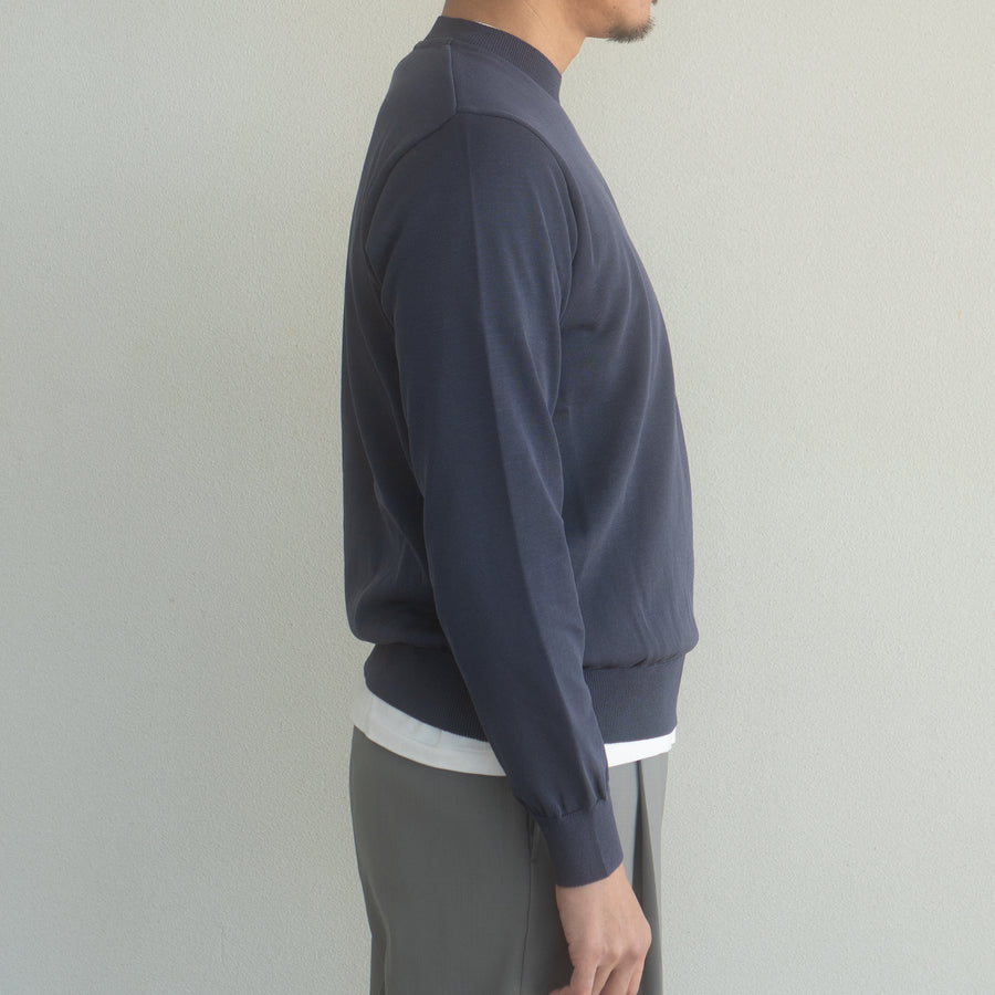 WEARLNESS/Standard Crew-Neck Knit/STEAL GRAY