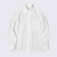 WEARLNESS/Classic Linen Shirts /White