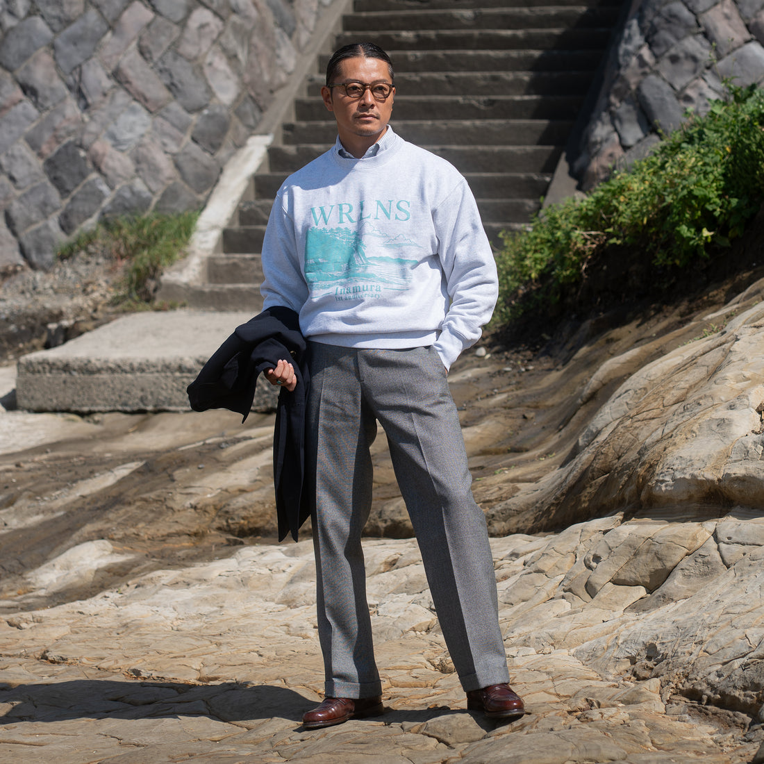 WEARLNESS/WRLNS Inamura 1st Anniversary Sweat/Light Gray