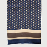 SEVEN FOLD/42002/WEARLNESS Exclusive Print Scarf/NAVY