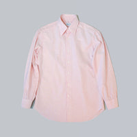 【Order】WEARLNESS/Long point regular collar shirt/Oxford Stripe Red