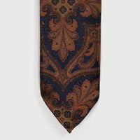 SEVEN FOLD/70103/Paisley Jacquard Tie/NAVY