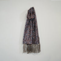 SEVENFOLD/Paisley Print Scarf /Dark pink