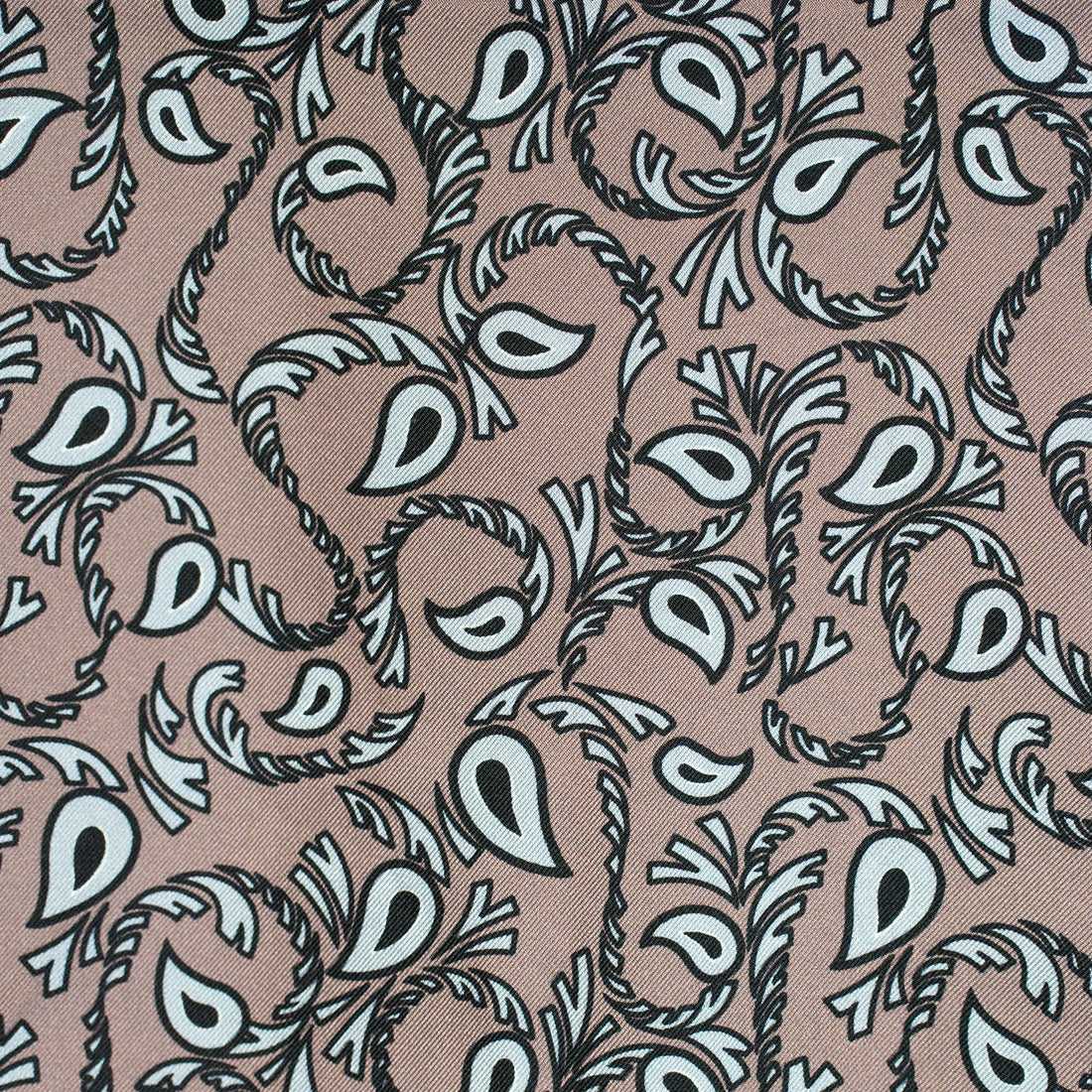 SEVENFOLD/Paisley Print Scarf /Dark pink