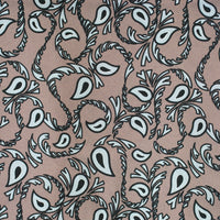 SEVENFOLD/Paisley Print Scarf /Dark pink