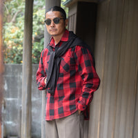 FAR EAST MANUFACTURING/Buffalo Plaid Work Shirts/Red