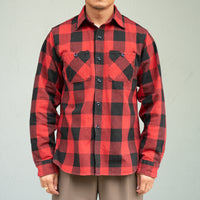 FAR EAST MANUFACTURING/Buffalo Plaid Work Shirts/Red