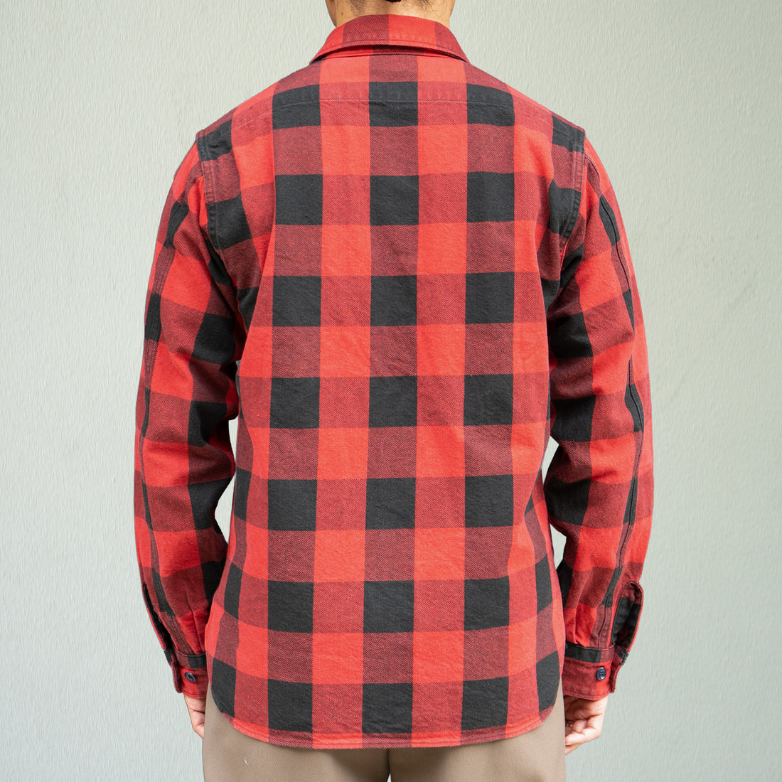 FAR EAST MANUFACTURING/Buffalo Plaid Work Shirts/Red