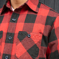 FAR EAST MANUFACTURING/Buffalo Plaid Work Shirts/Red