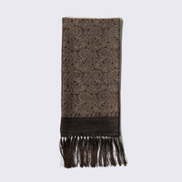 SEVEN FOLD/Exclusive Wool Silk Paisley Muffler