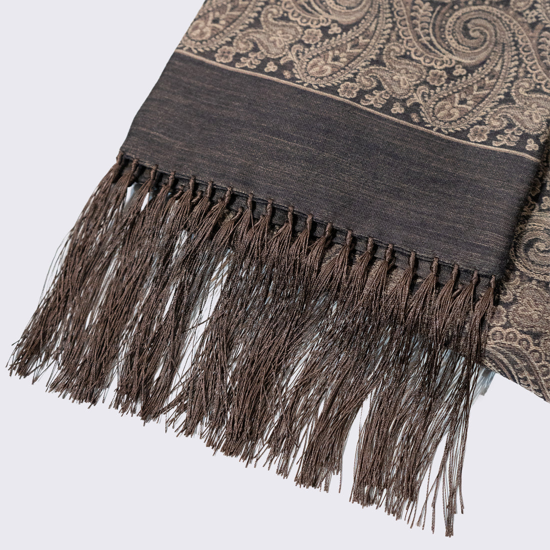 SEVEN FOLD/Exclusive Wool Silk Paisley Muffler