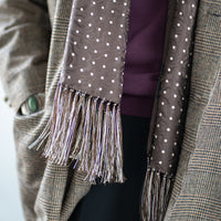 SEVEN FOLD Geometric & Dot Scarf