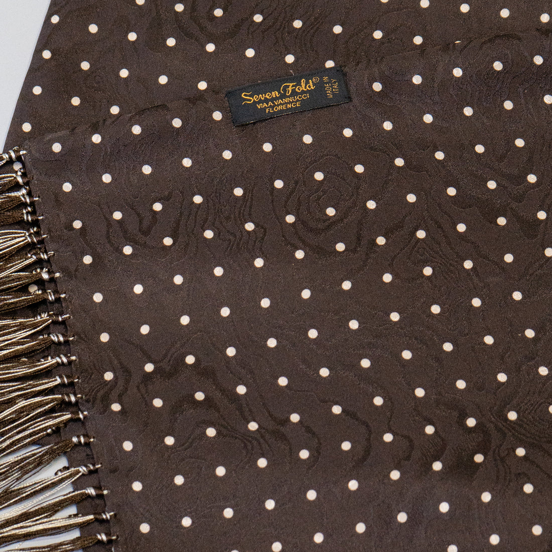 SEVEN FOLD Geometric & Dot Scarf