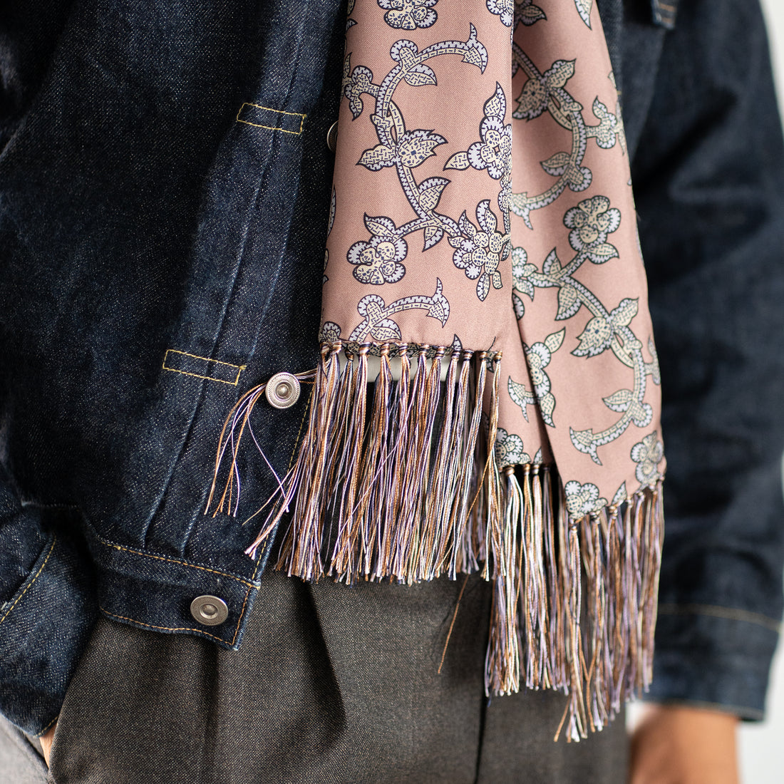 SEVEN FOLD Botanical Print Scarf