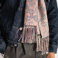 SEVEN FOLD Botanical Print Scarf